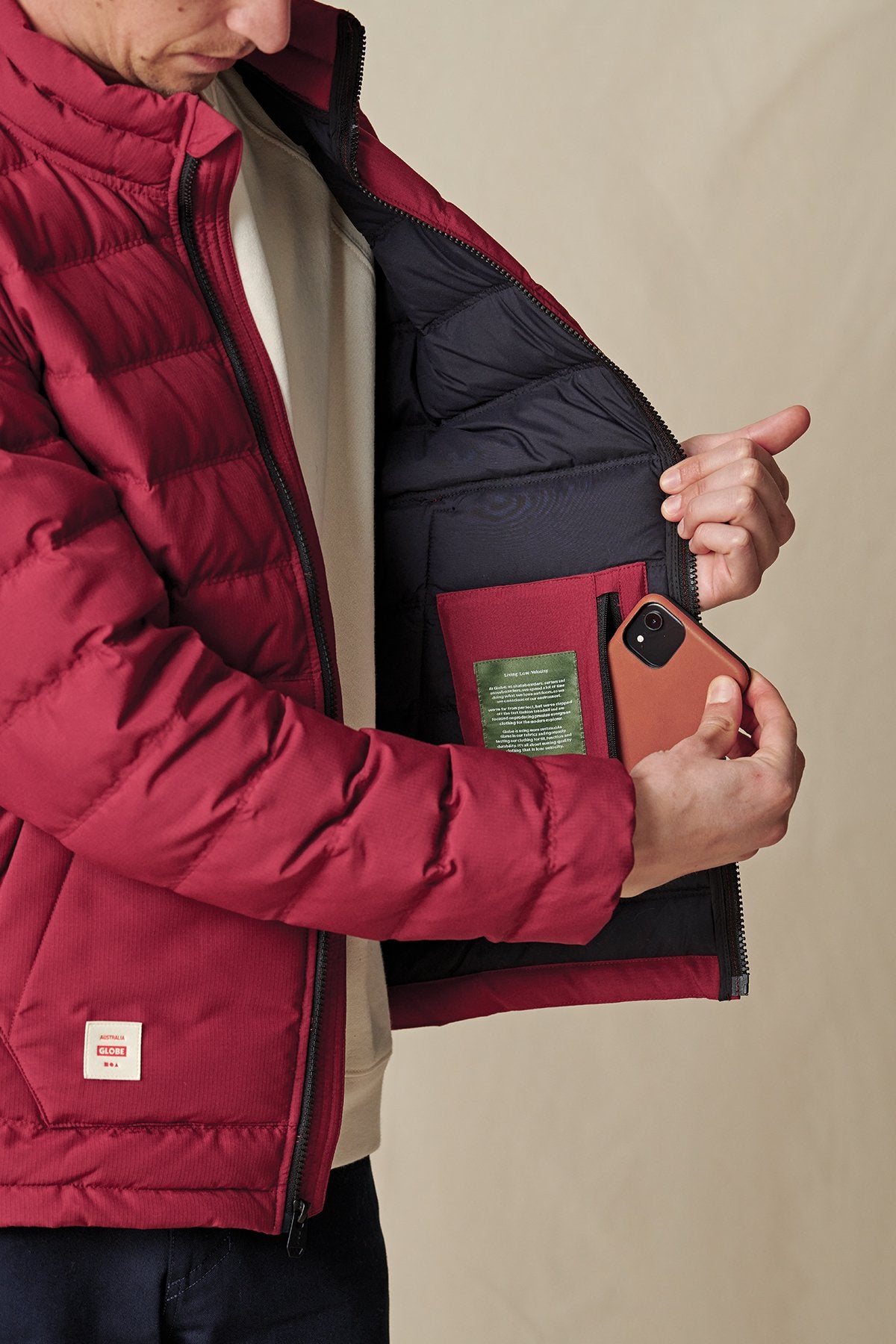 Prime Down Jacket in Rhubarb