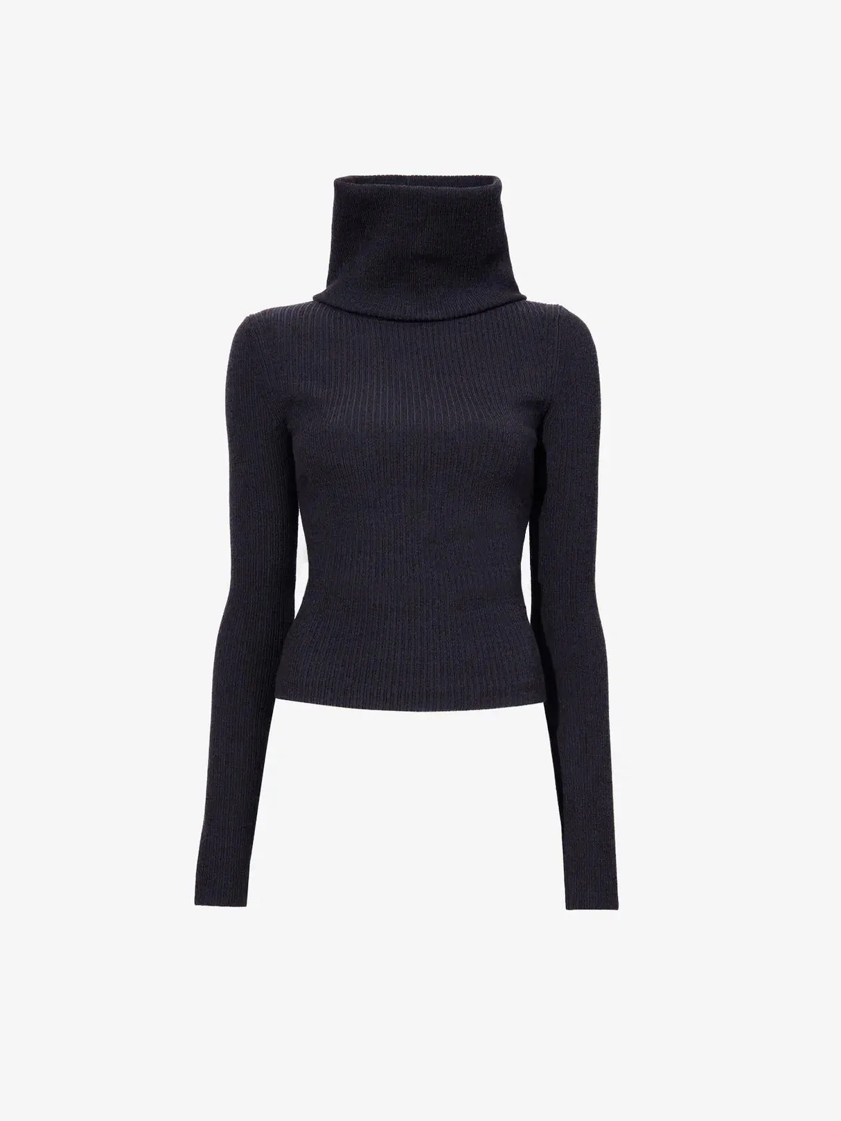 Proenza Schouler Alyssa Sweater - Charcoal, Midweight Viscose Rib - Google SEO Result