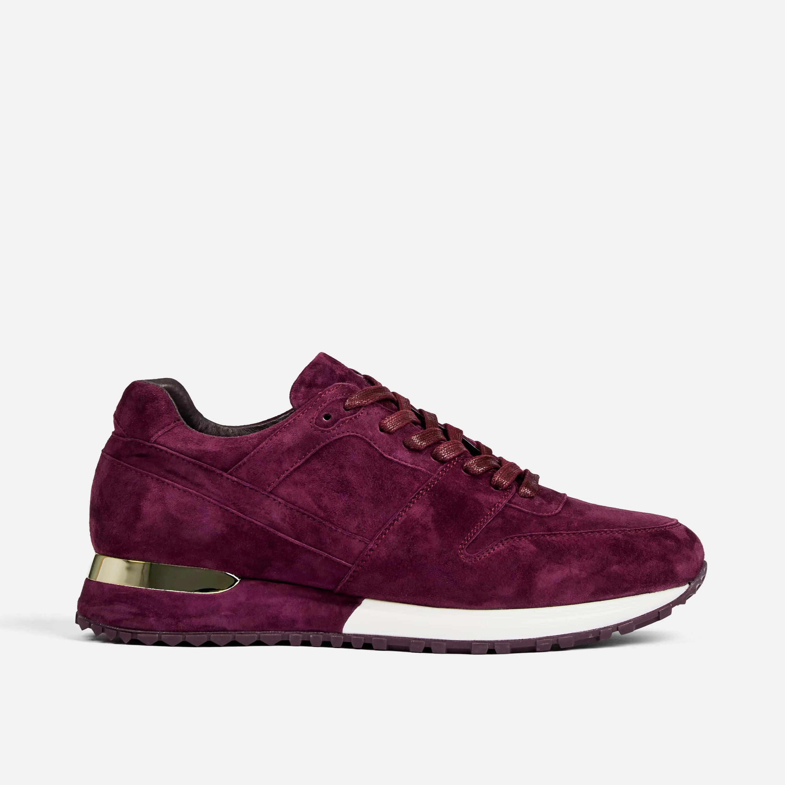 Purple Leather Trainers