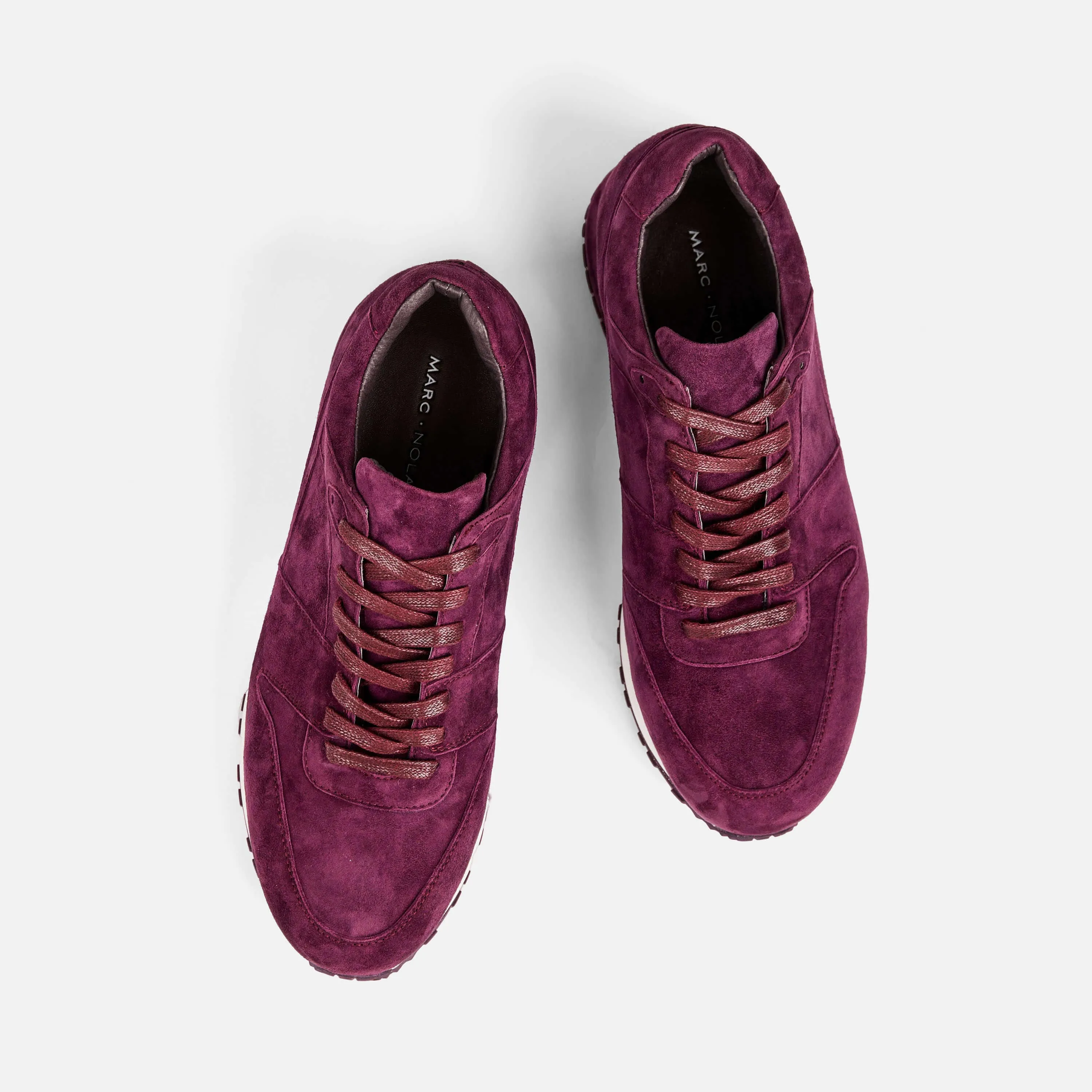 Purple Leather Trainers