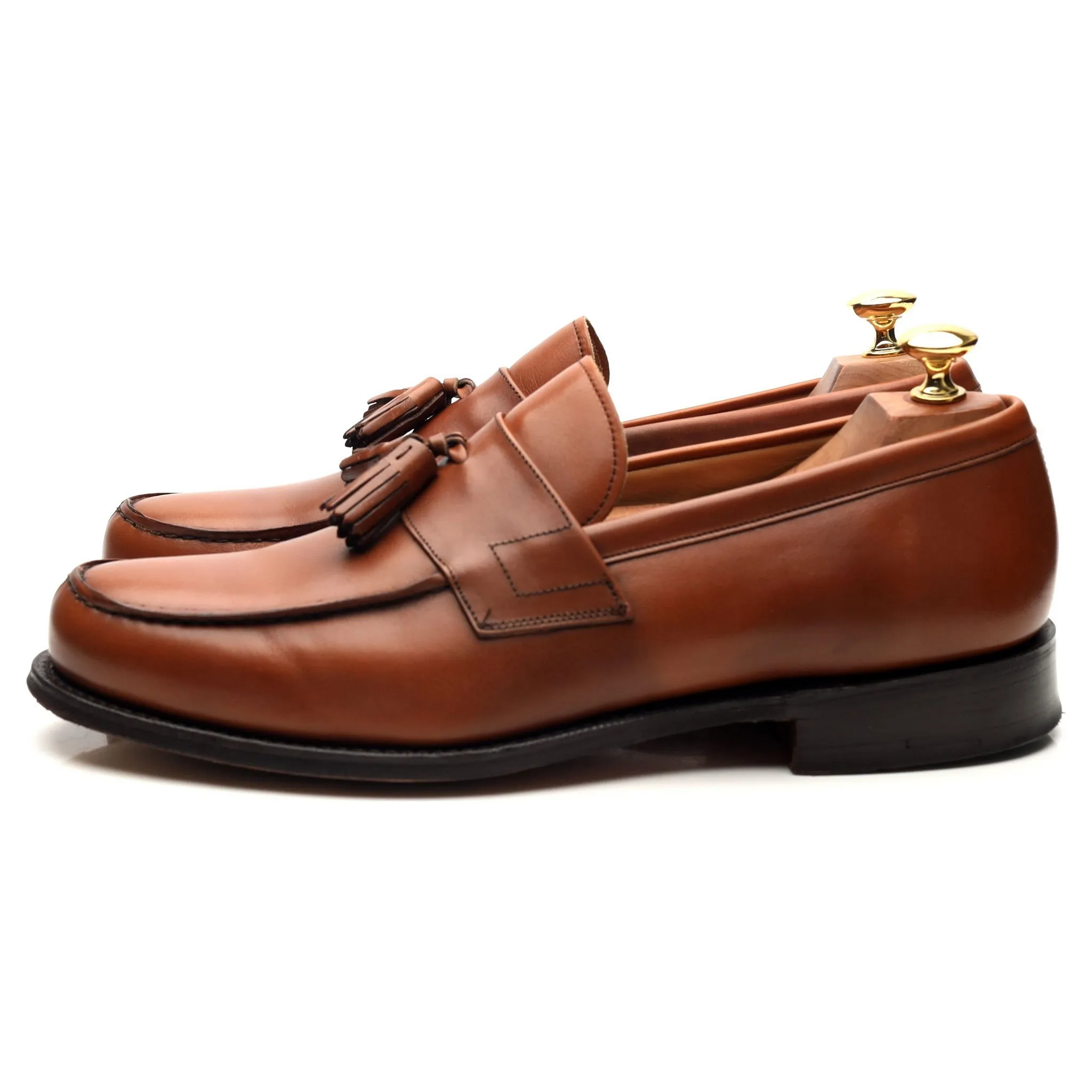 Radley Tan Brown Leather Tassel Loafers UK 9.5 F for Men