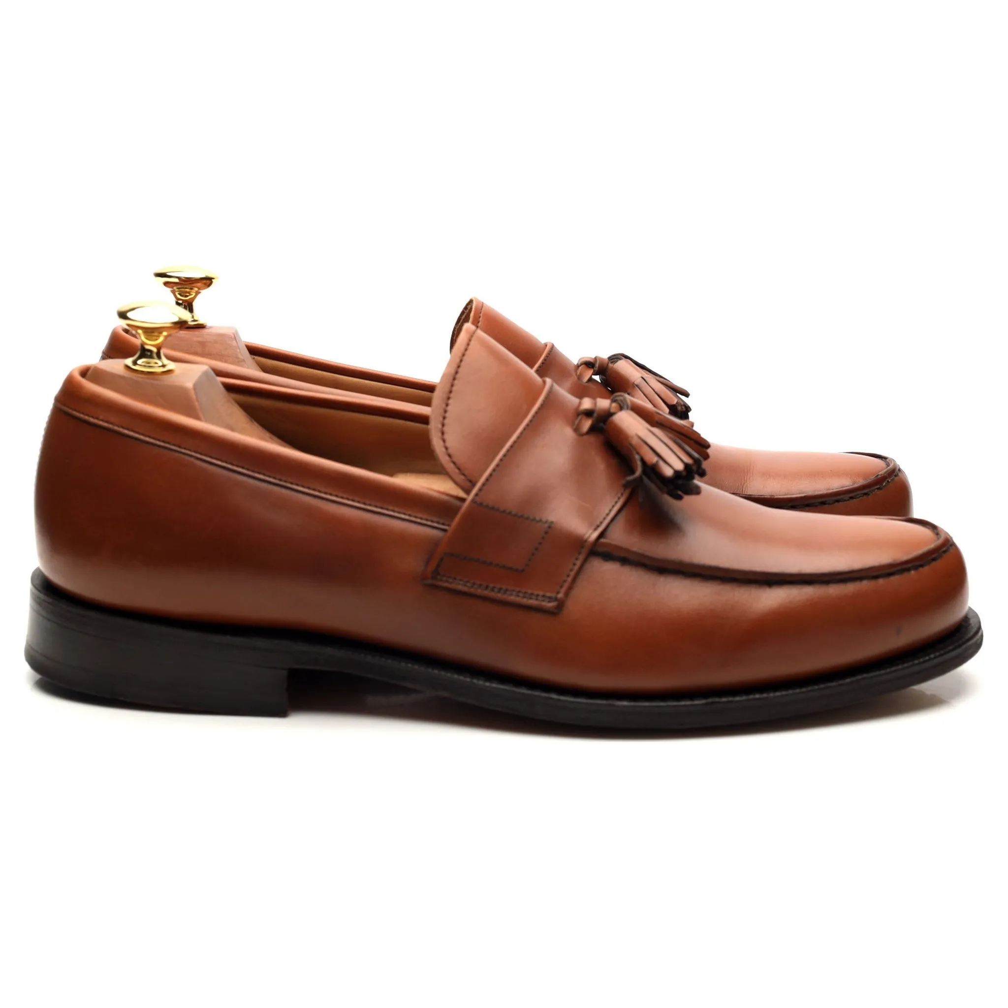 Radley Tan Brown Leather Tassel Loafers UK 9.5 F for Men