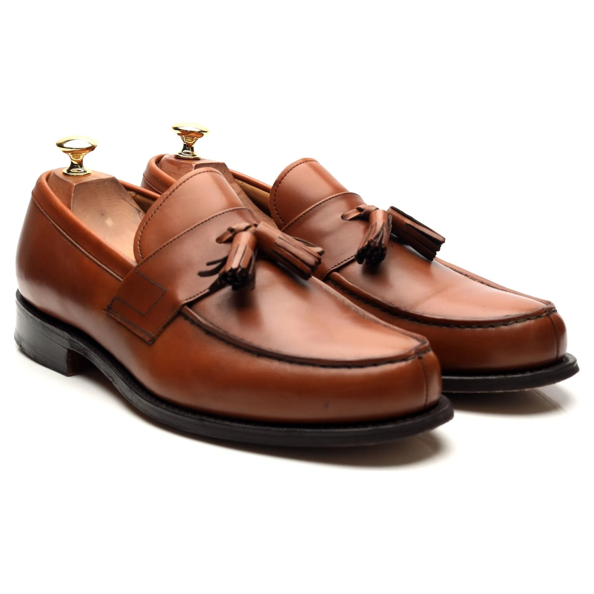 Radley Tan Brown Leather Tassel Loafers UK 9.5 F for Men