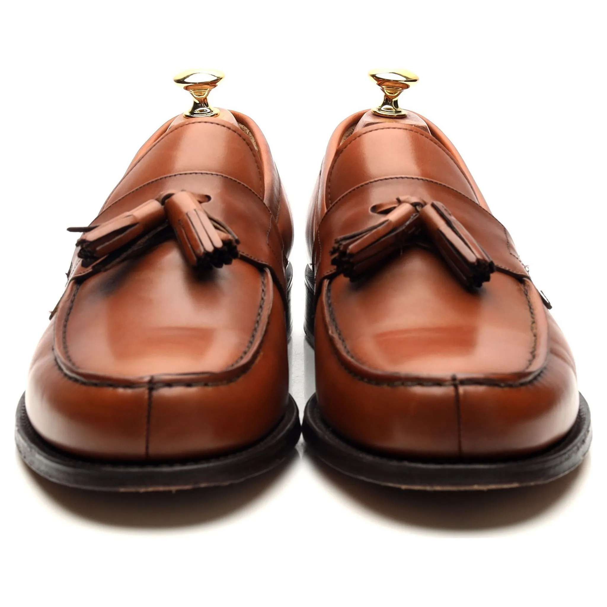 Radley Tan Brown Leather Tassel Loafers UK 9.5 F for Men