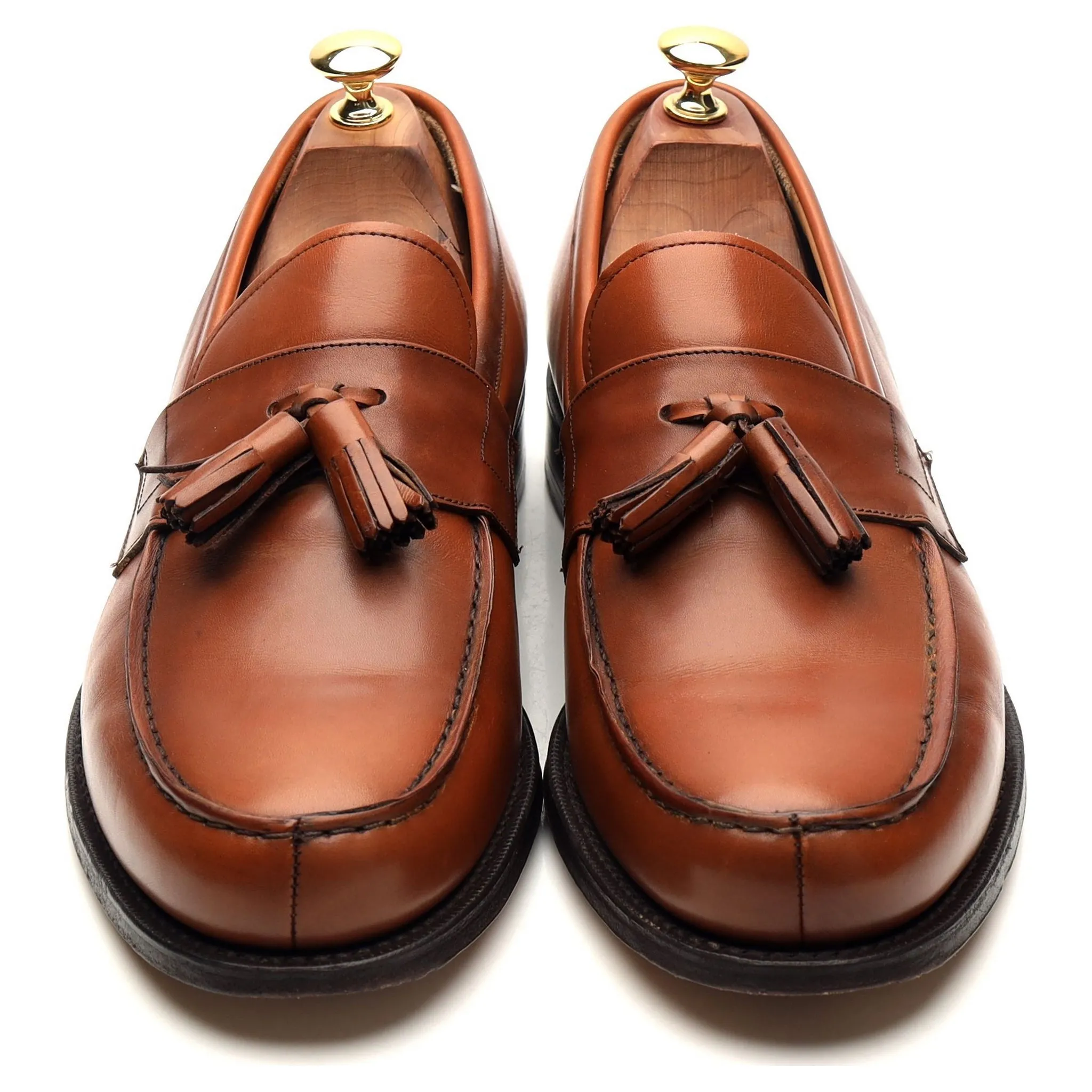 Radley Tan Brown Leather Tassel Loafers UK 9.5 F for Men