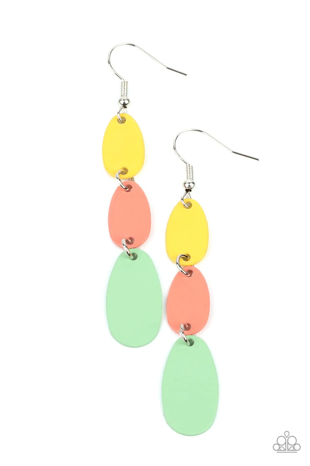 Rainbow Earrings with Multiple Drops