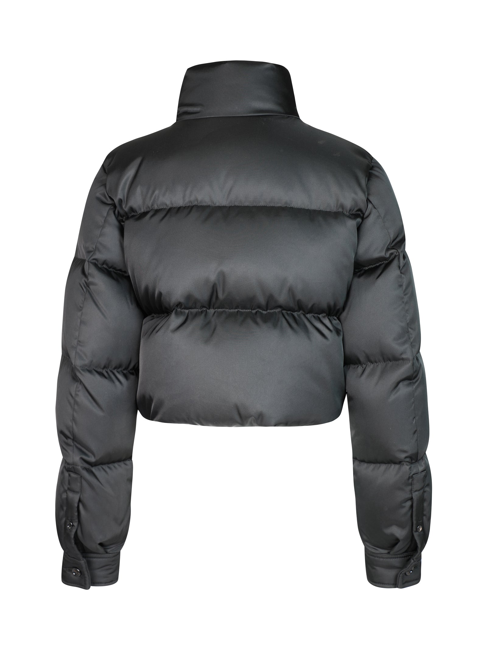 Reconstructed Nylon Gabardine Puffer Jacket