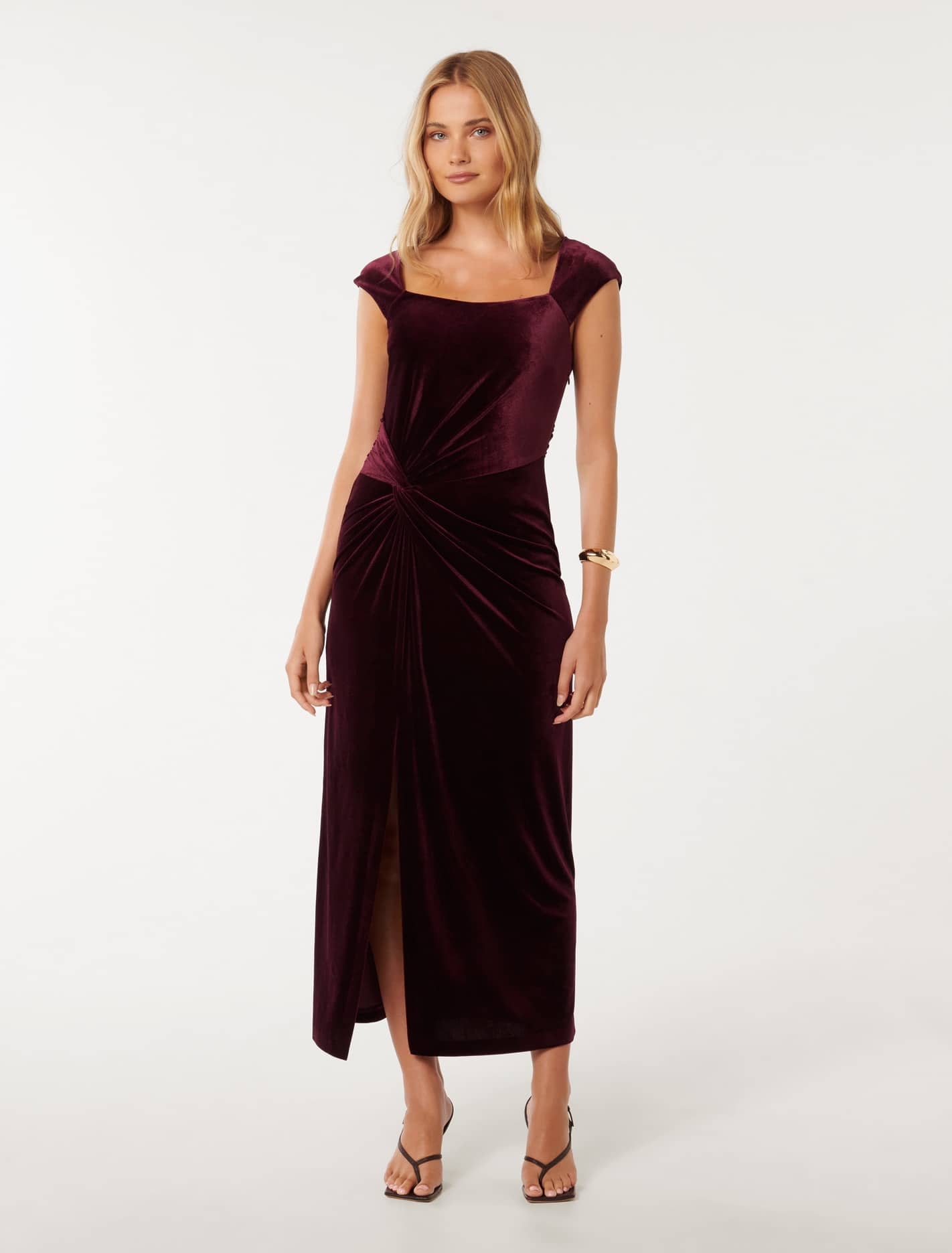 Result: Velvet Cap Sleeve Dress - Lara Collection