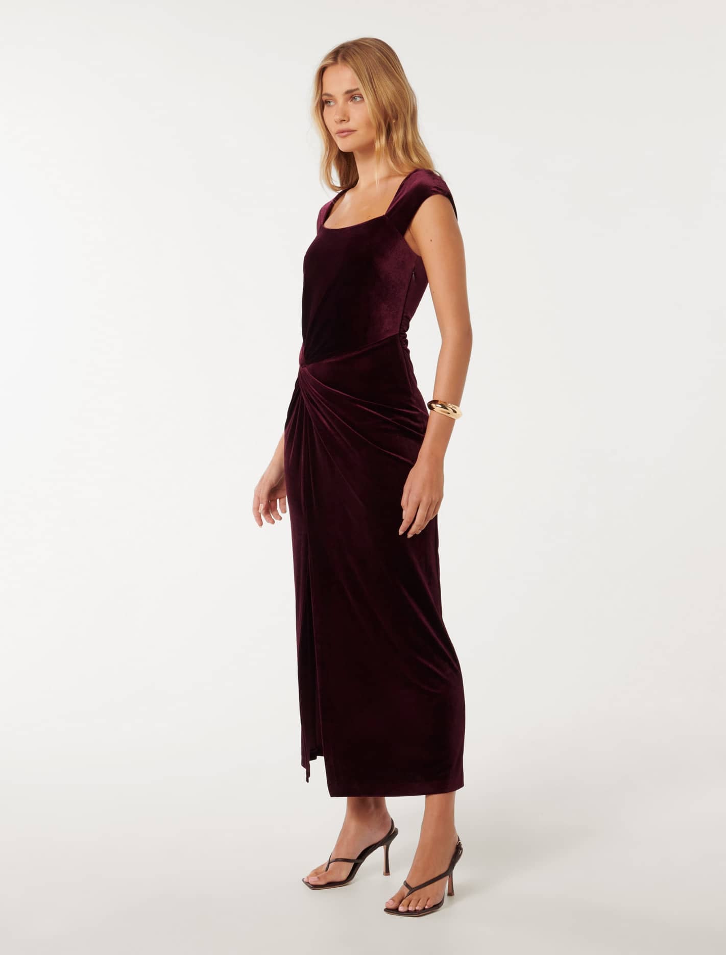 Result: Velvet Cap Sleeve Dress - Lara Collection