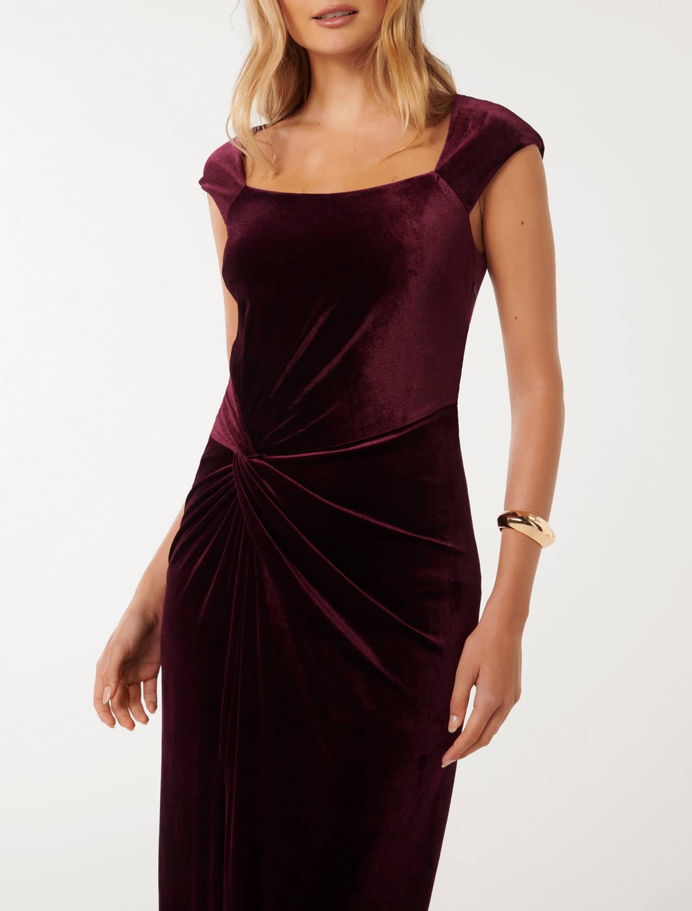 Result: Velvet Cap Sleeve Dress - Lara Collection