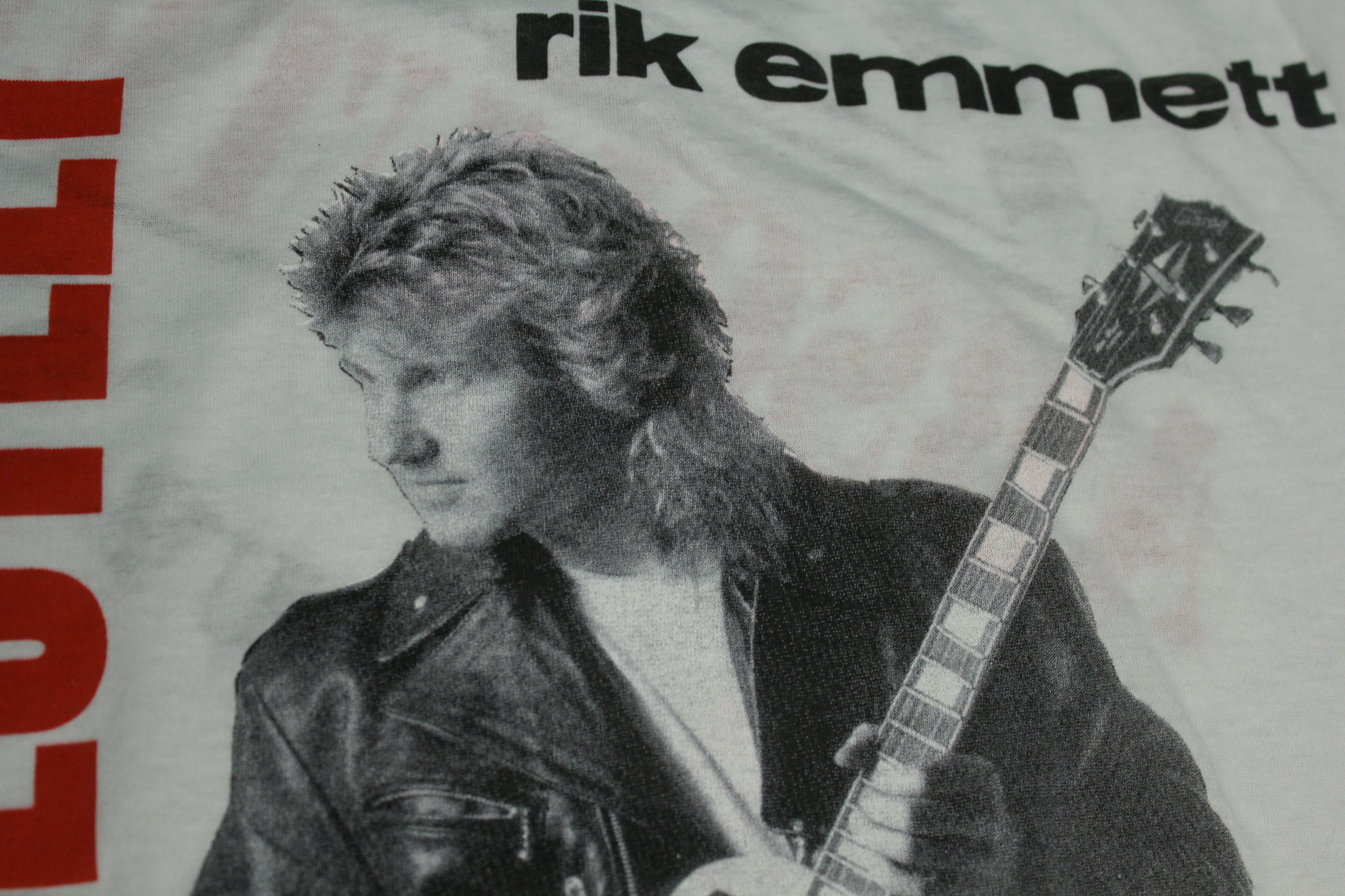 Rik Emmett vintage 1991 90's tour Triumph concert t-shirt for sale.