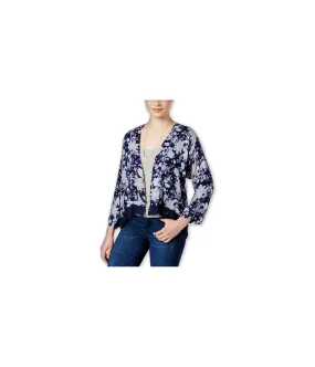 Roxy Kimono Sweater - Floral Print - Open Front - Women's