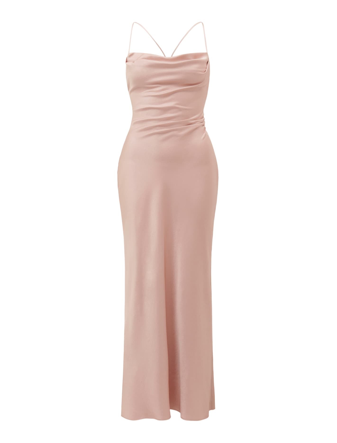 Ruby Tie Back Satin Maxi Dress