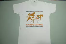 Running Strong Vintage 80's USA Single Stitch T-Shirt - American Indian Youth