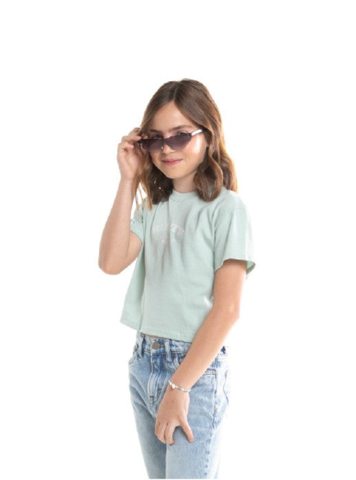 Rusty Thriving Classic Tee Girls Pastel Jade