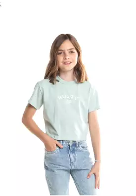 Rusty Thriving Classic Tee Girls Pastel Jade