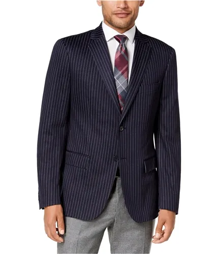 Ryan Seacrest Mens Modern-Fit Pinstripe Two Button Blazer Jacket