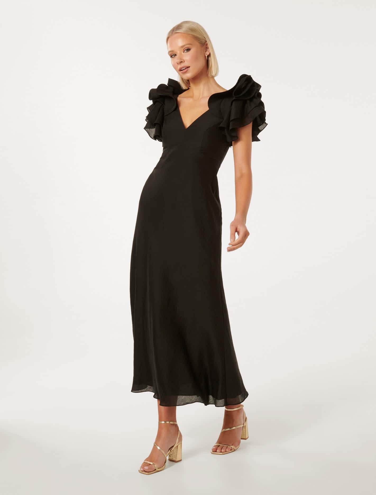 Rylie Off-Shoulder Midi Dress