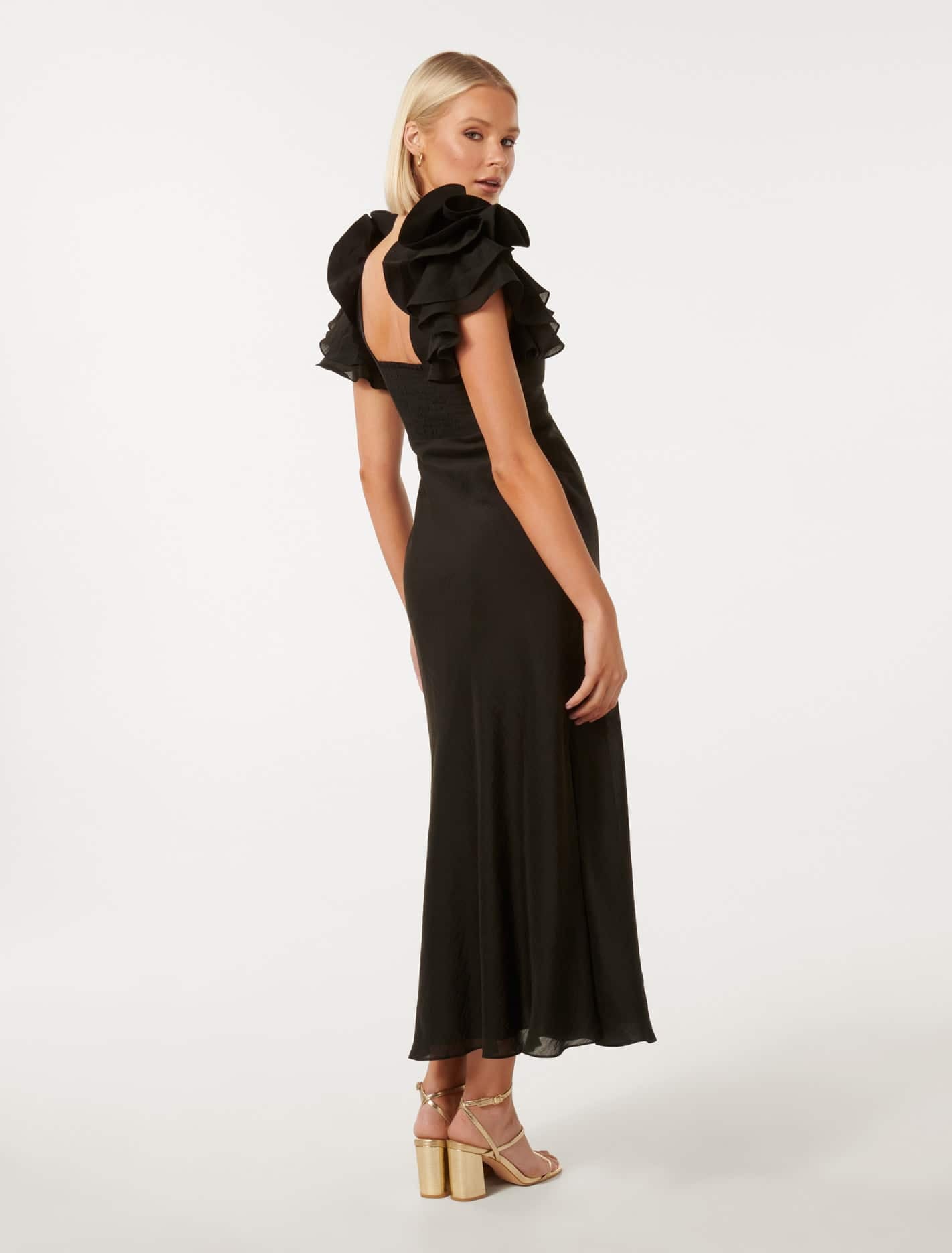 Rylie Off-Shoulder Midi Dress