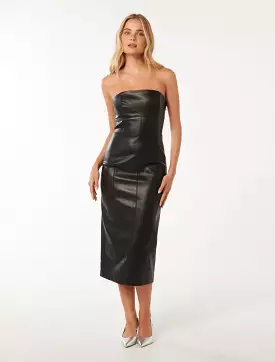 Sabrina Pu strapless dress