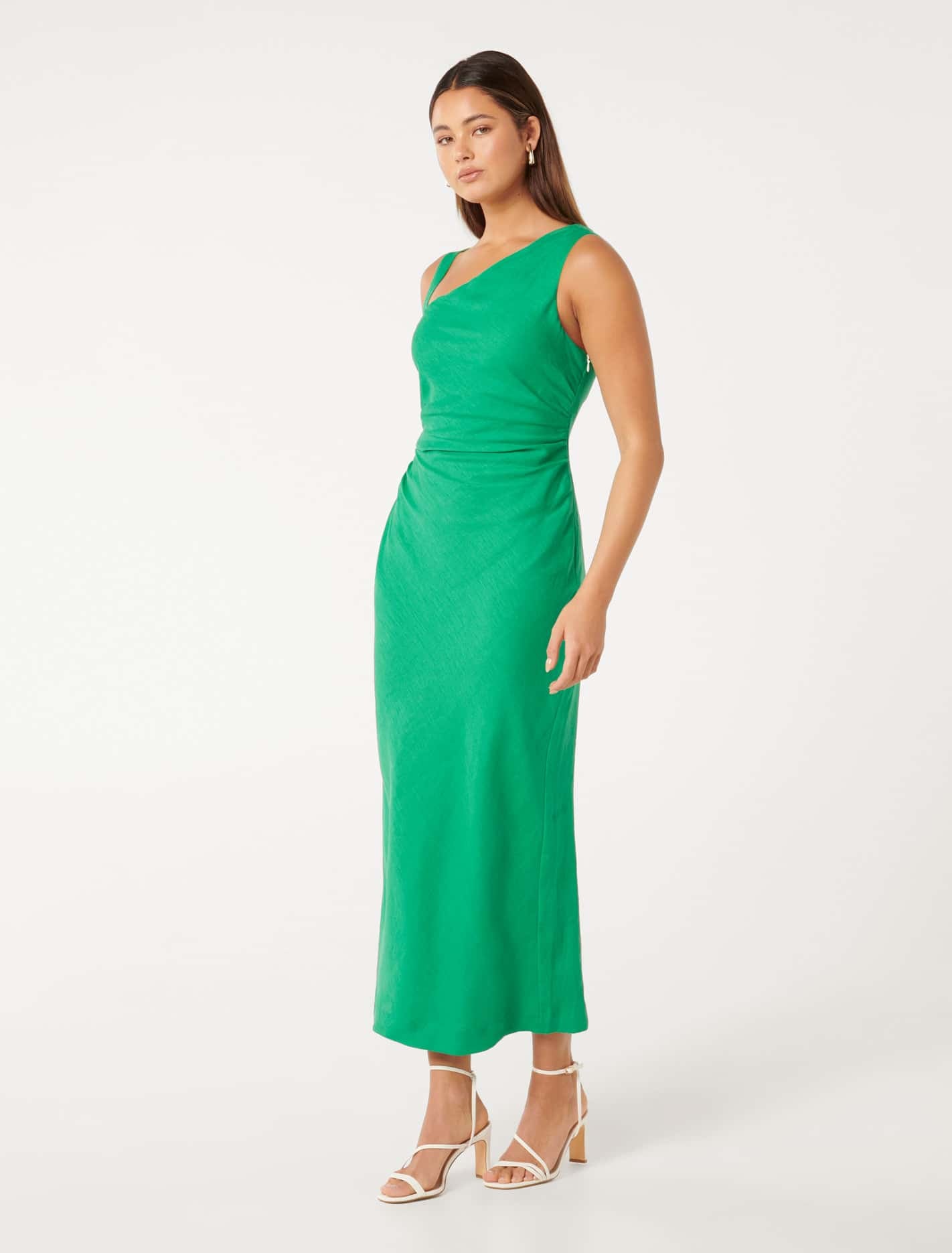 Sadie Linen Midi Dress – Shop Now