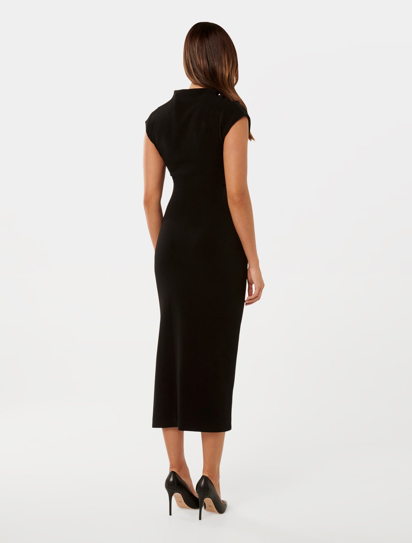 Samantha Cowl Neck Midi Dress