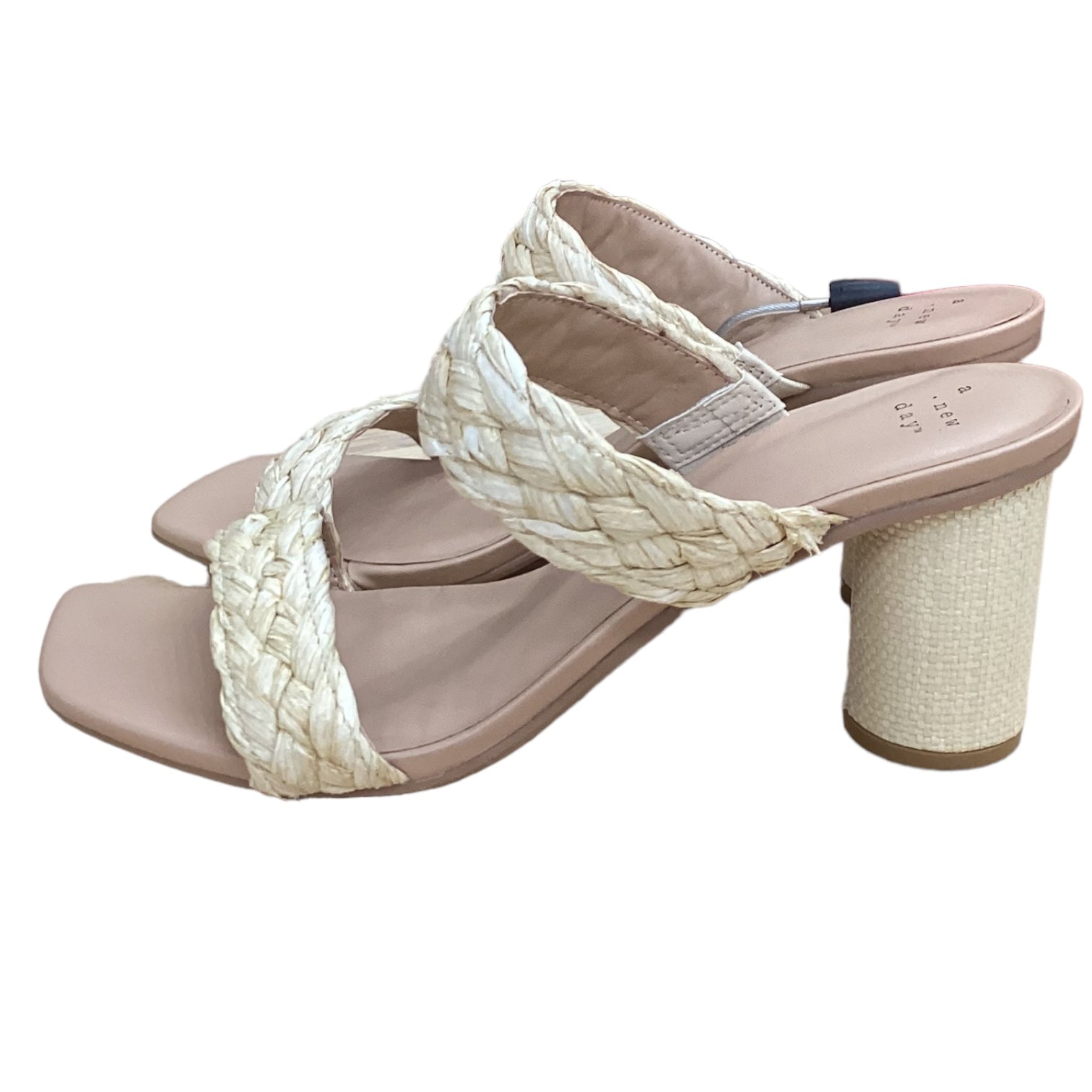 Sandals with Block Heels - Size 10 by A New Day.