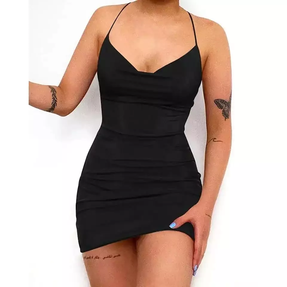 Sexy Spaghetti Strap Mini Dress