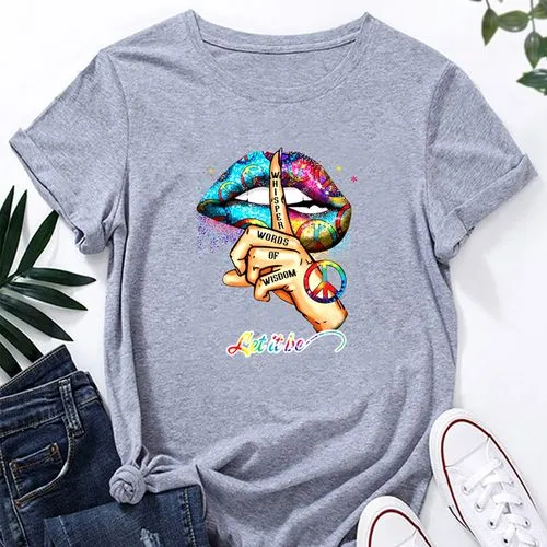 short sleeve printed casual t-shirts