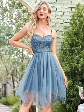 Short Tulle Grad Dress Medium Size 23630