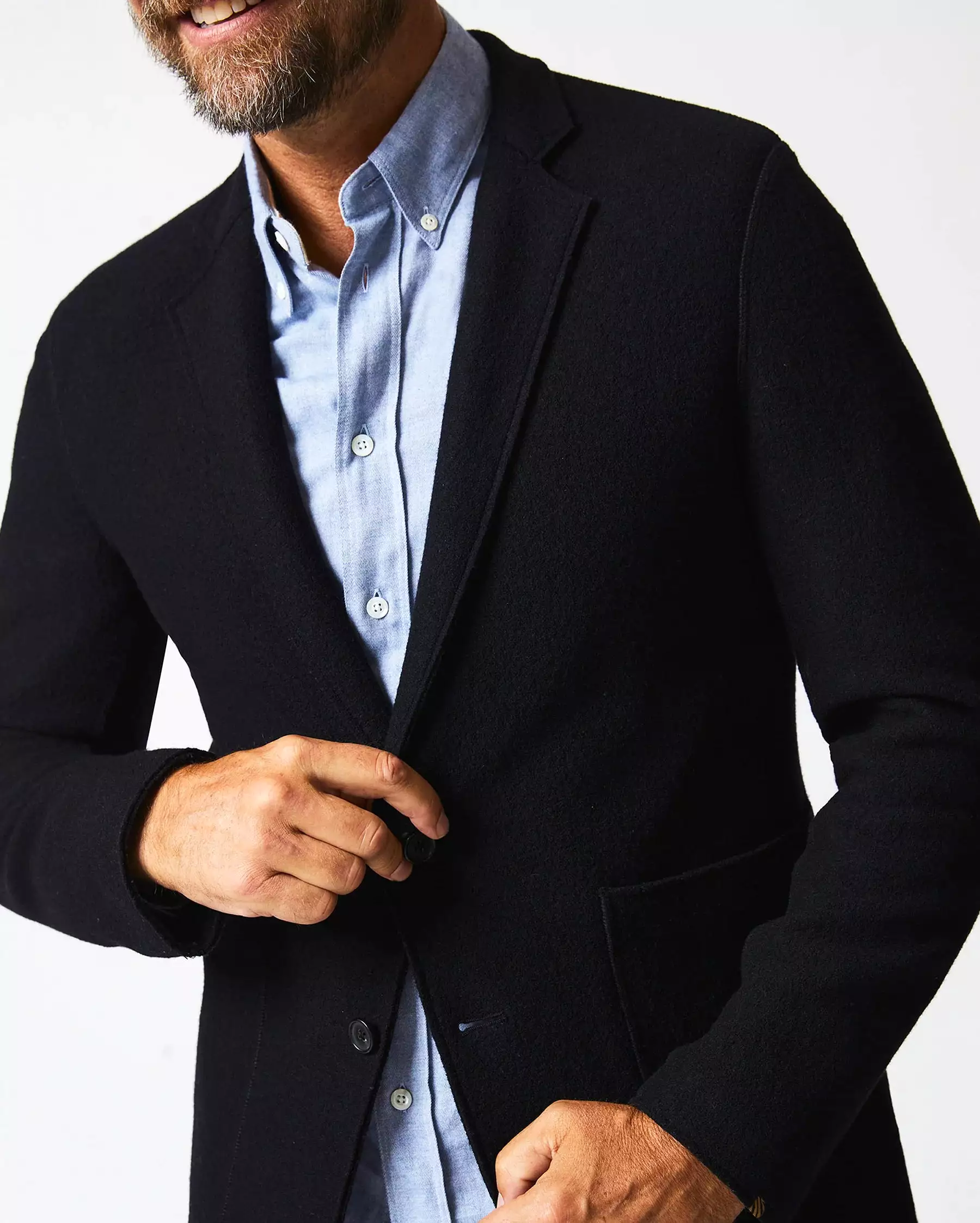 sport coat boiled wool