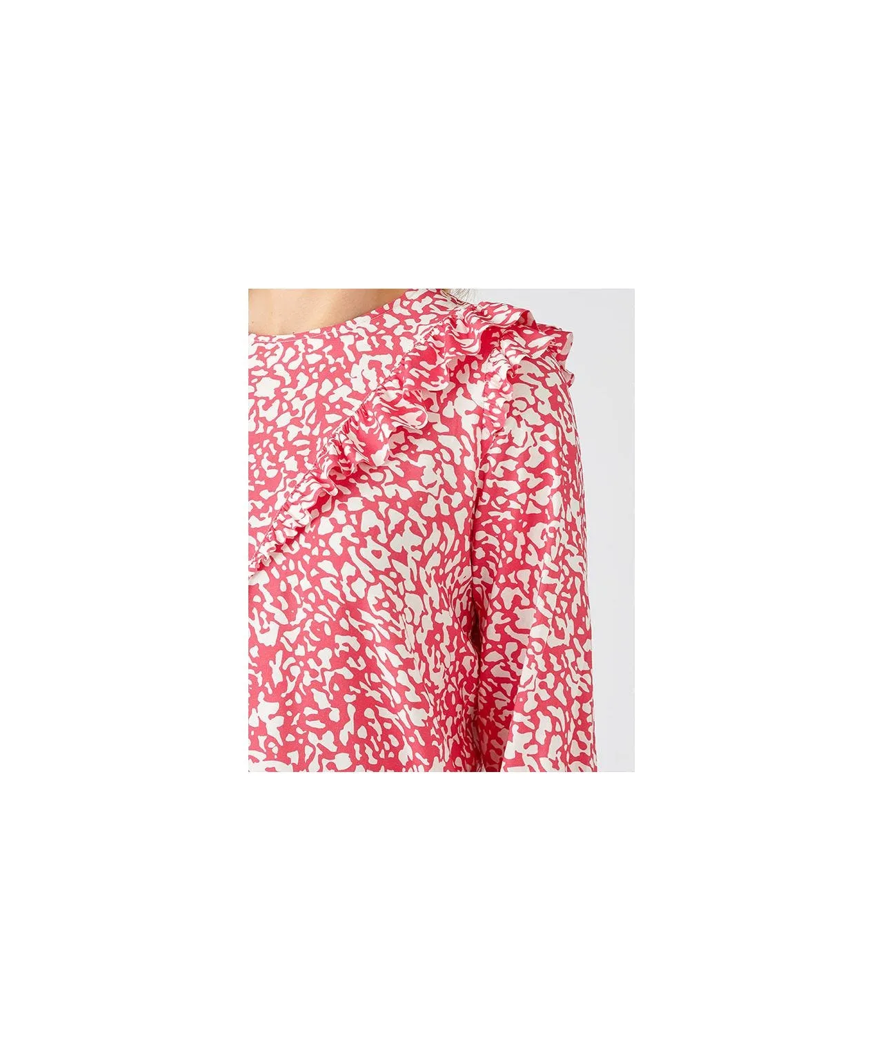 Strawberry Print Blouse for Women