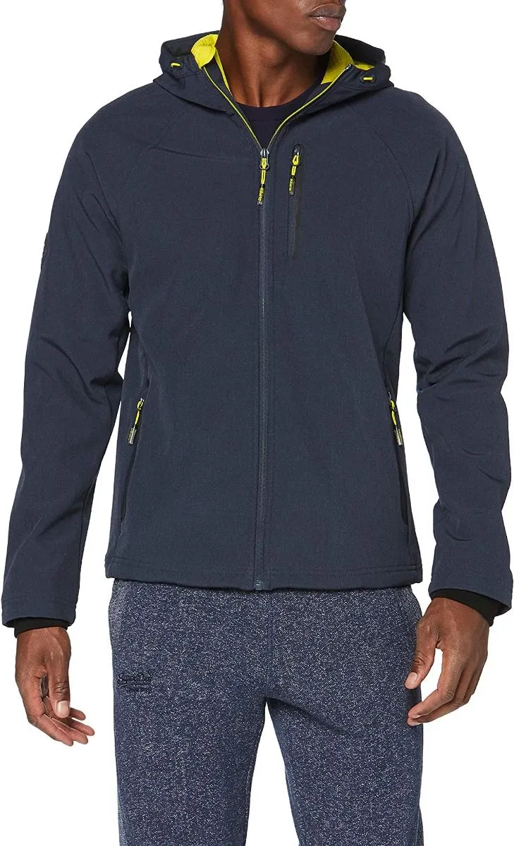 Superdry Navy Marl Hooded Jacket