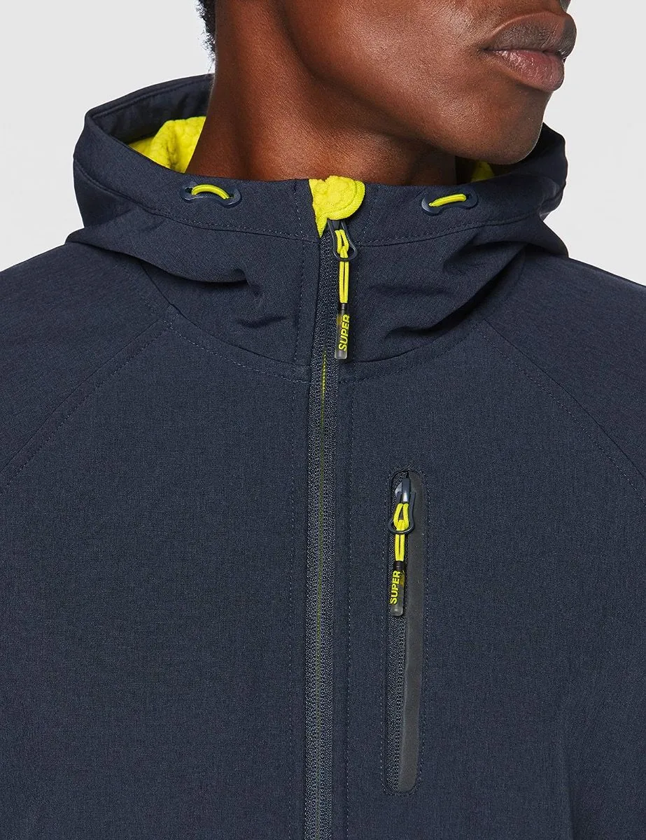 Superdry Navy Marl Hooded Jacket