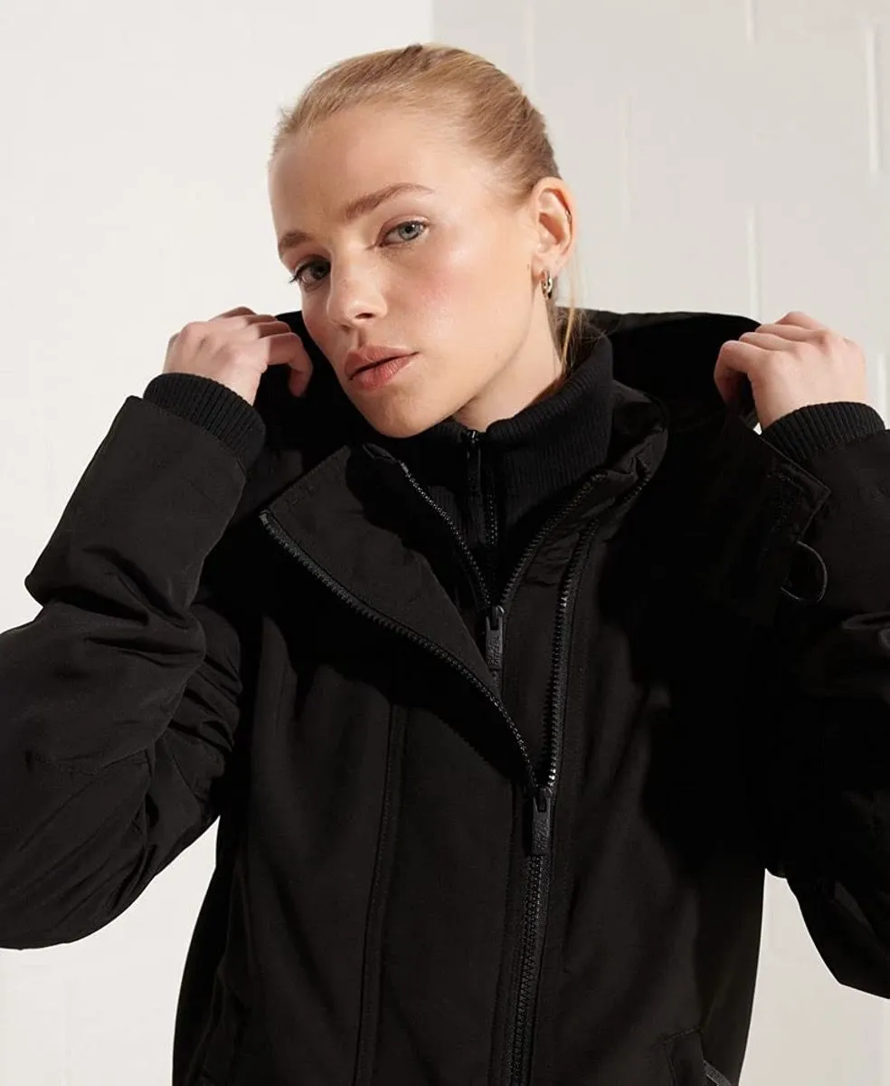 Superdry Women's Ottoman Windcheater Jacket in Black