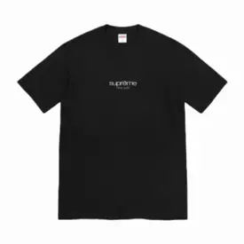 Supreme Black Classic Logo Tee SS22