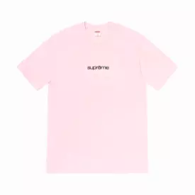 Supreme Classic Logo T-Shirt Light Pink SS22