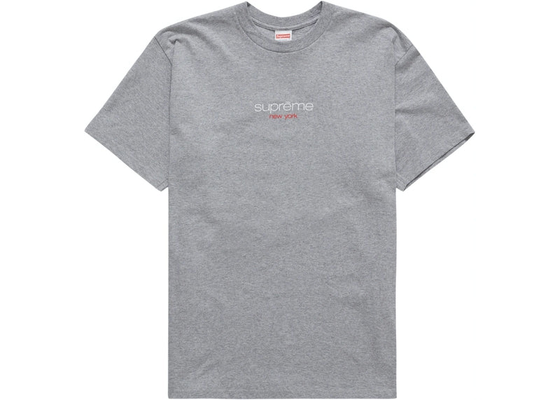 Supreme Grey Classic Logo T-shirt