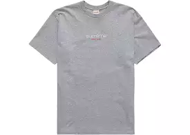 Supreme Grey Classic Logo T-shirt