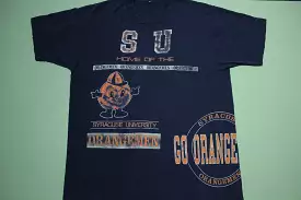 Syracuse University t-shirt with vintage 80's and 90's Orangemen design