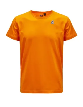 T-shirt uomo arancio K-way Le Vrai Edouard - K007JE0