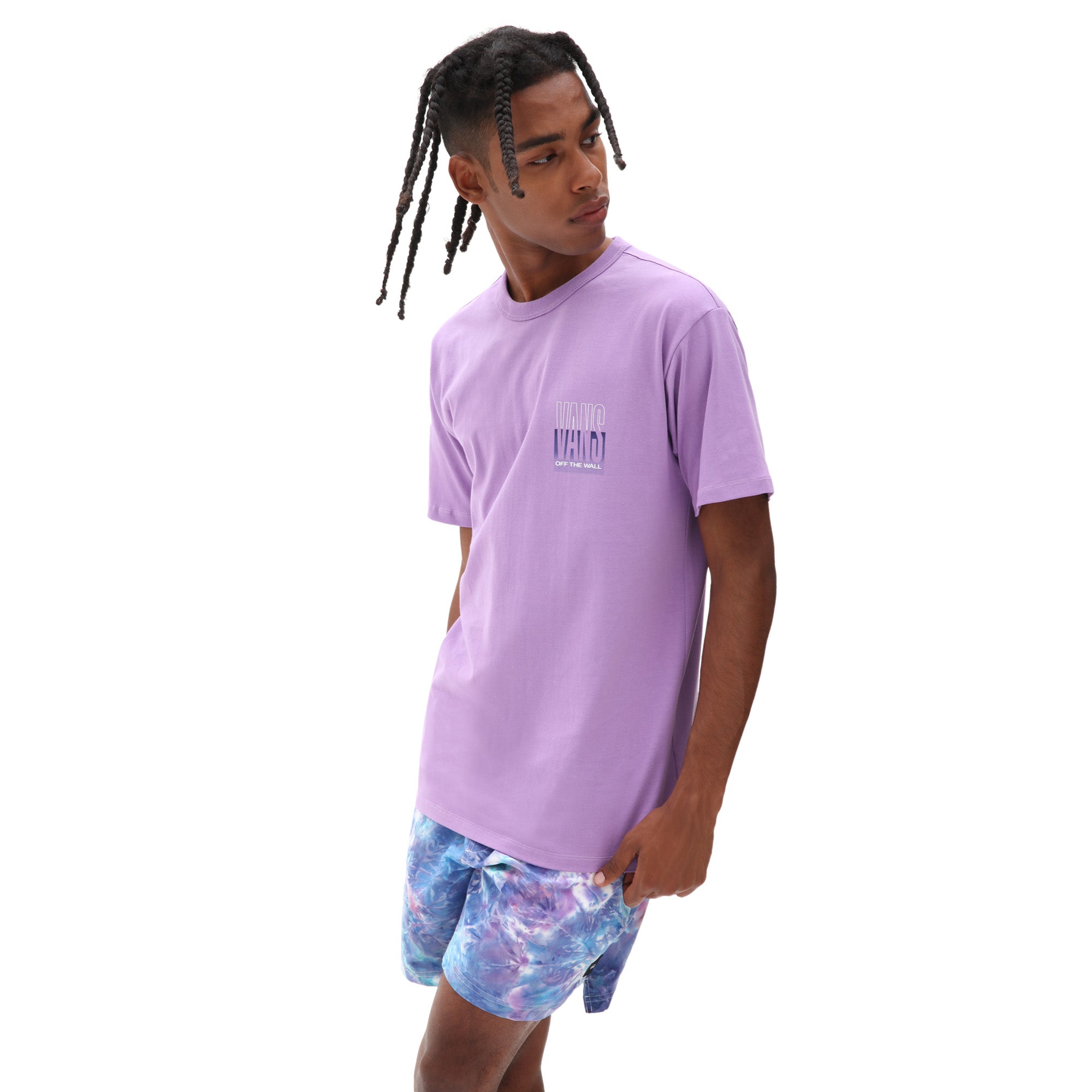 T-Shirt Vans Men's Off The Wall Classic Graphic Short Sleeve English Lavender