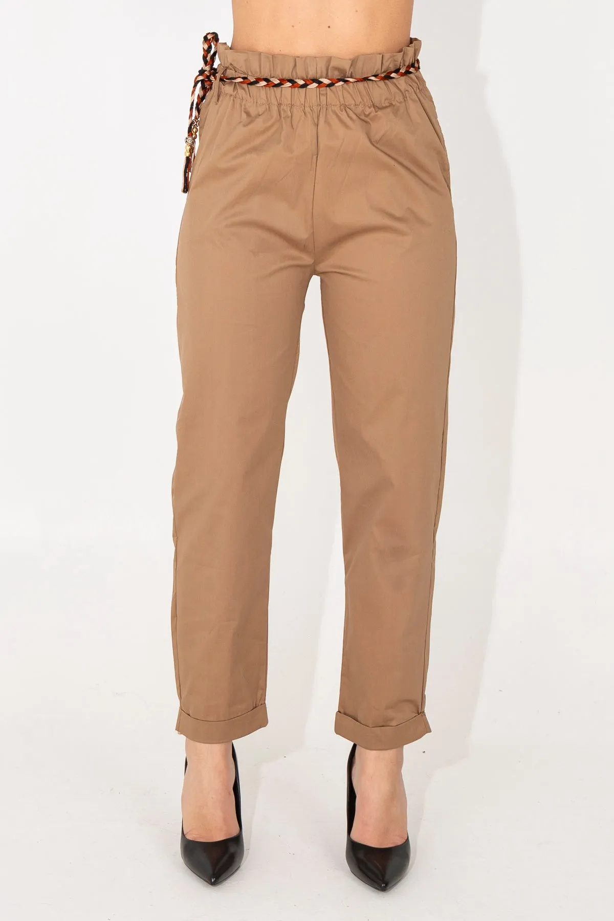 Technical fabric pants.