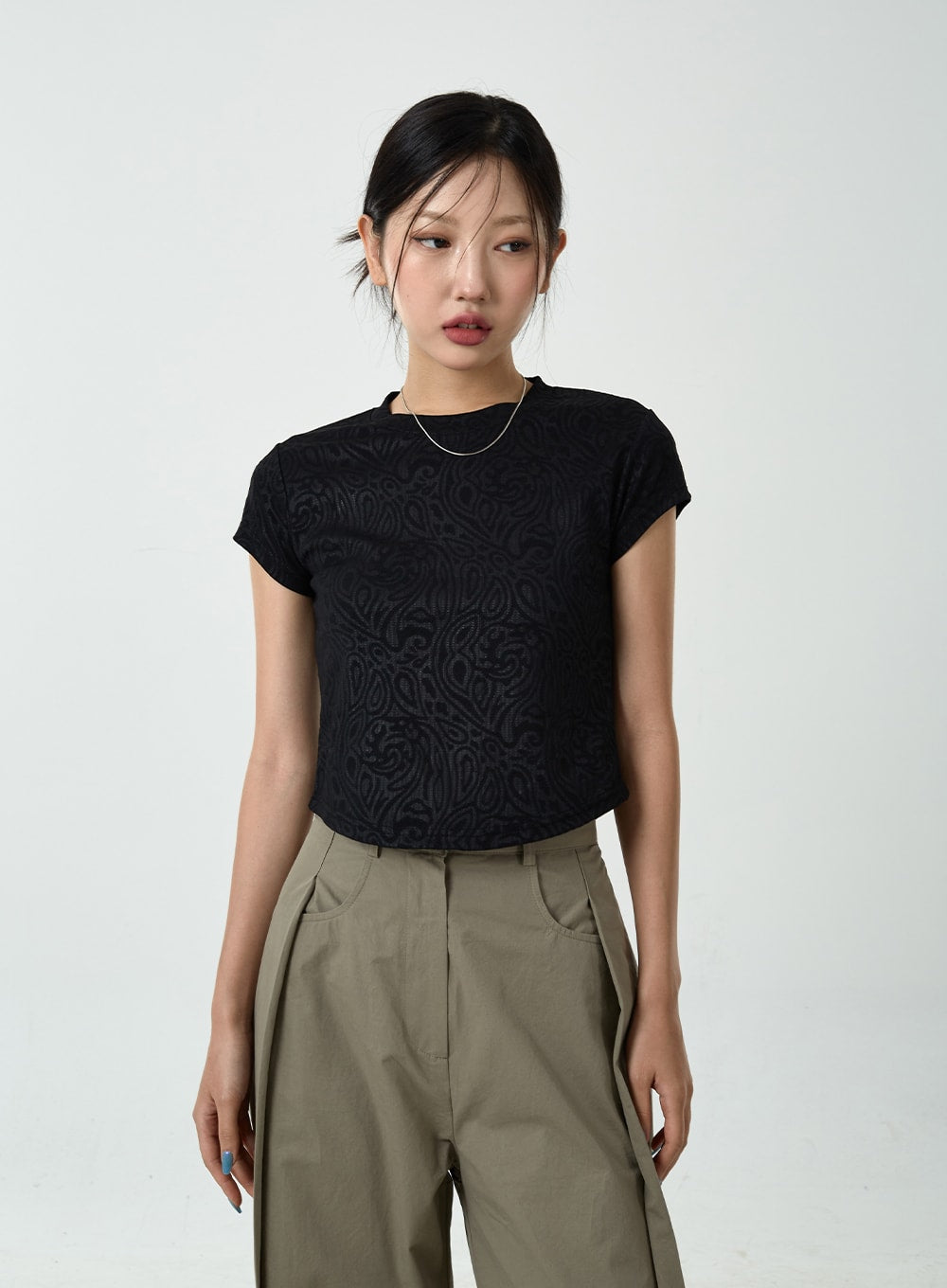 Textured Crop Top CU14