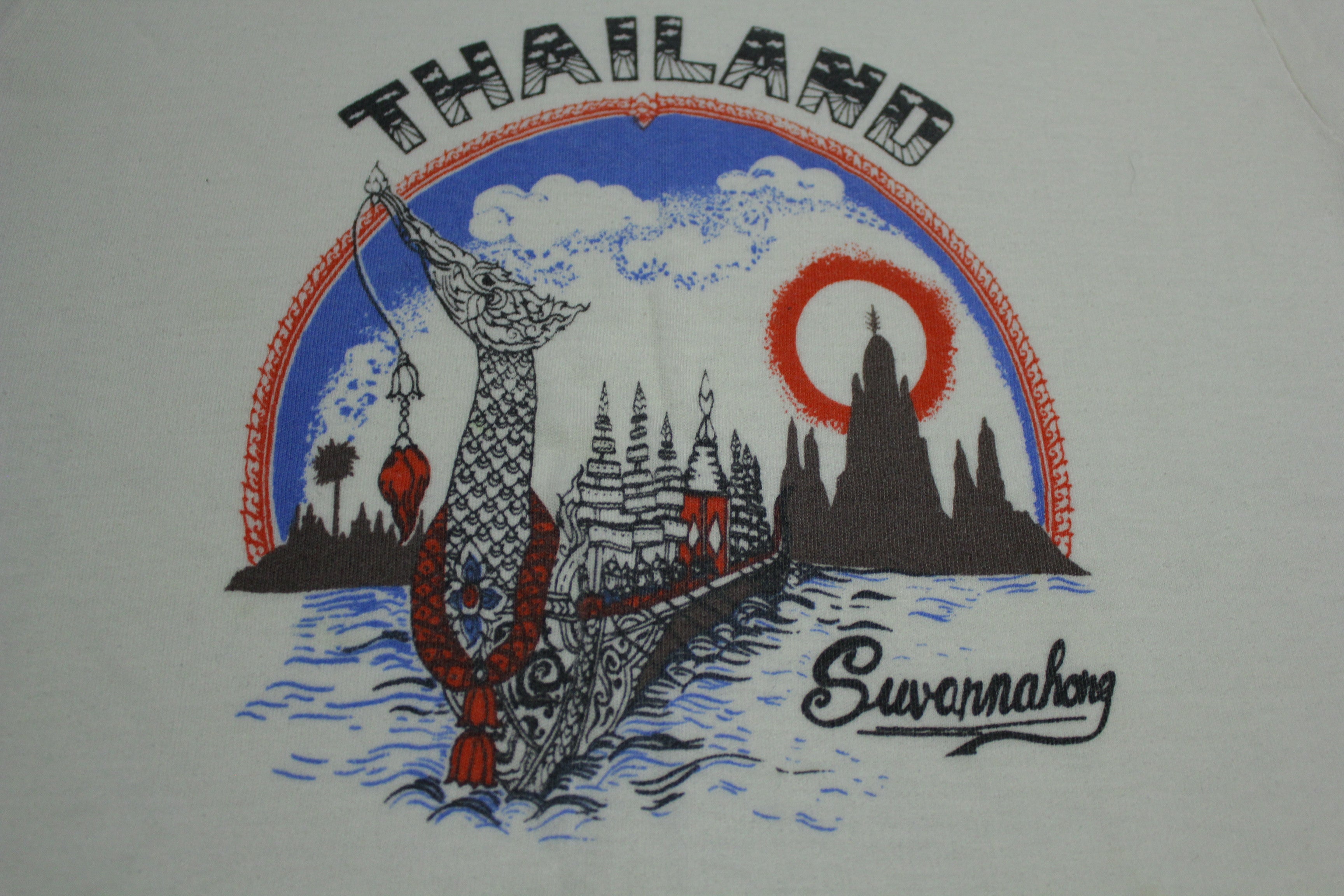 Thailand Suvannahong 80's T-Shirt with Vintage Single Stitch