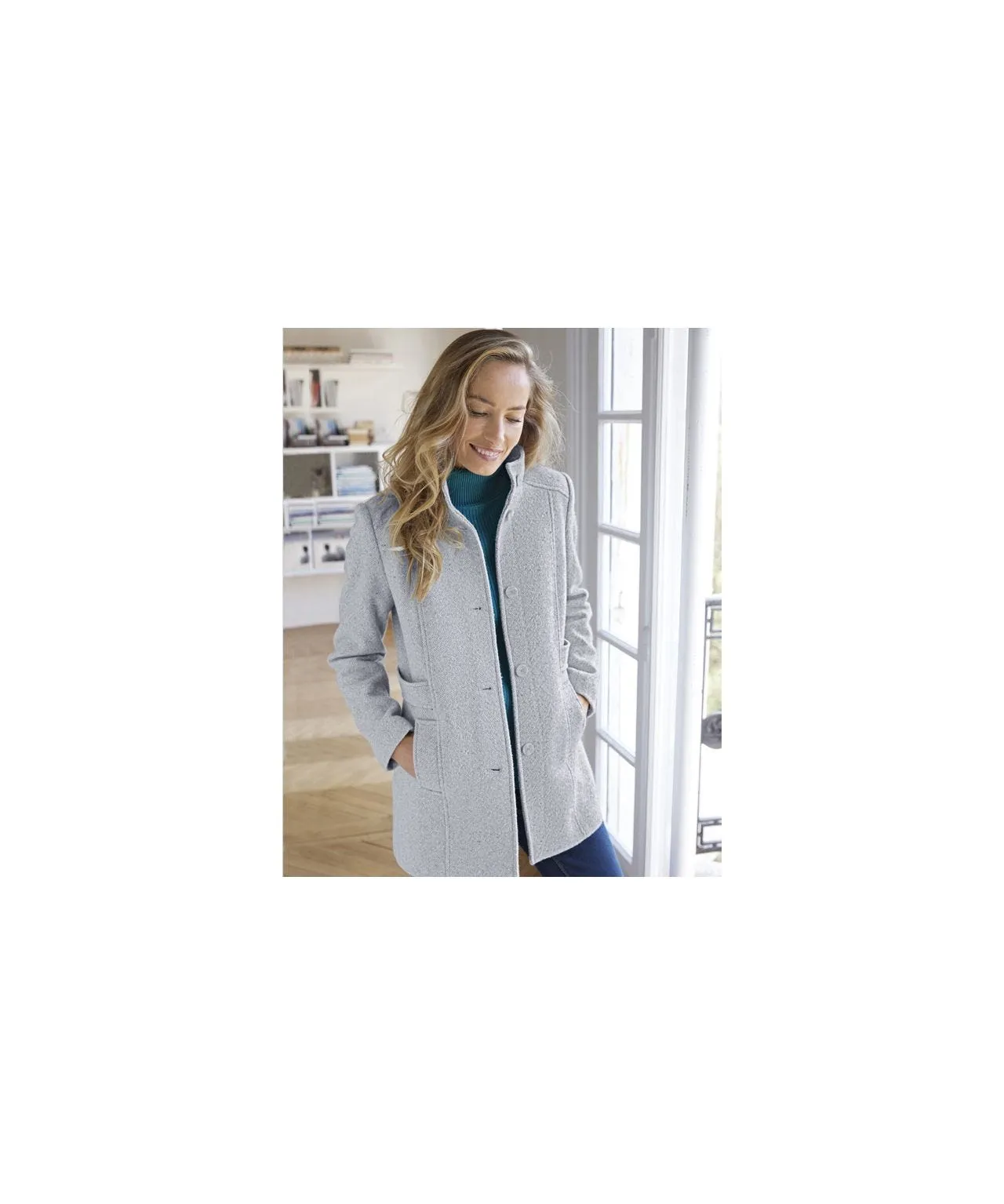 Warm Wool Blend Eco-Friendly Coat