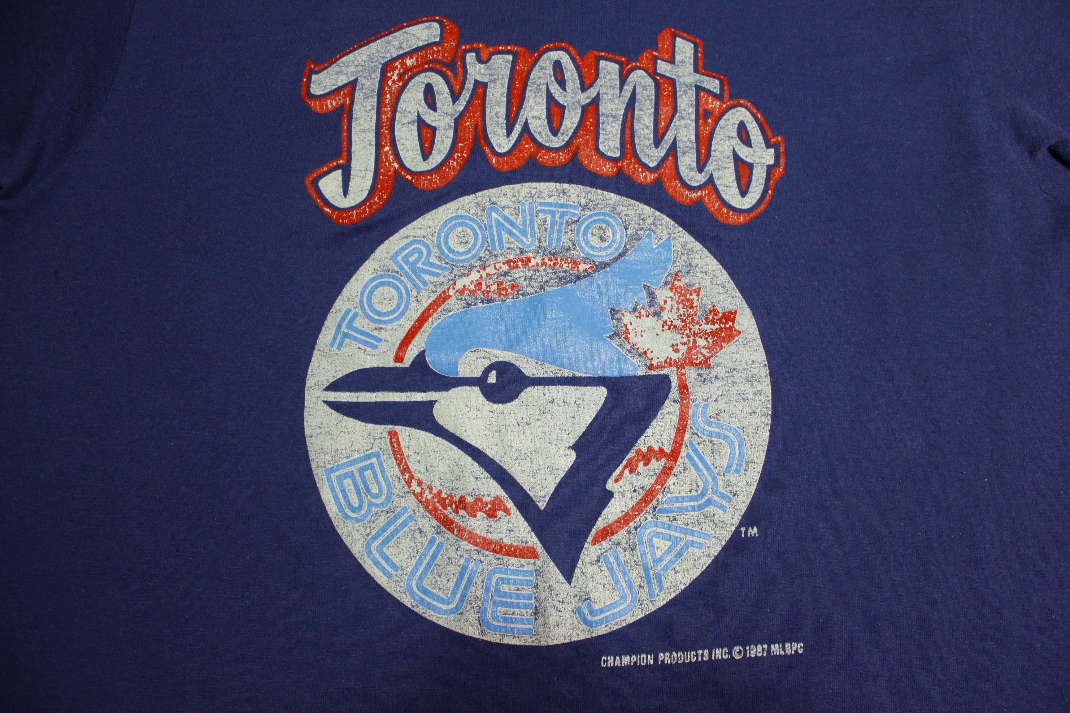 Toronto Blue Jays 1987 Vintage 80's Champion T-Shirt - Made in USA