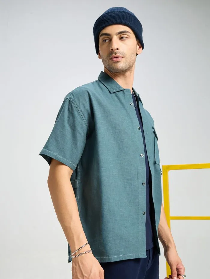 True Blue Stitched Shirt for Men Online in India -Beyoung