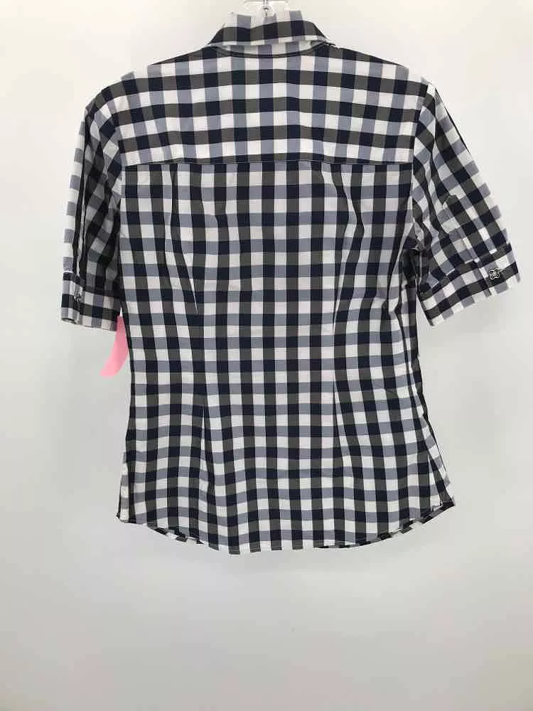 Used Pink Tartan Black Size 4 Button Down