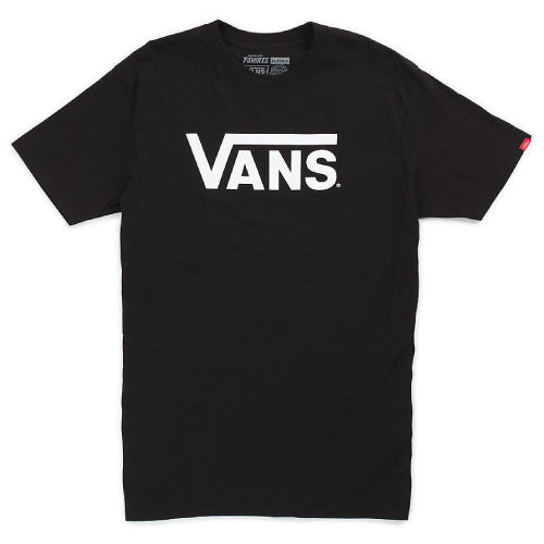 Vans Youth Tee with Classic Logo in Black